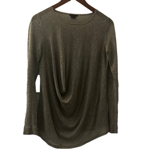 Theory Metallic Long Sleeve Tee